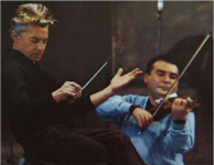 avec Herbert Von Karajan, en 1967